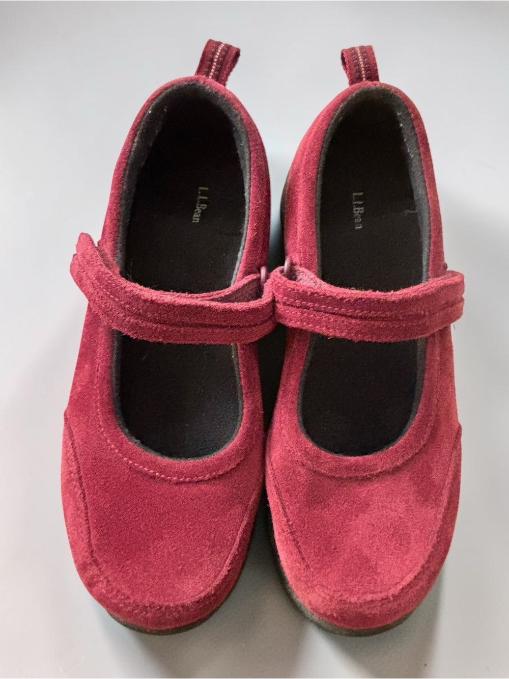Lands’ End Burgundy Suede Mary Jane Walking Shoes Women’s 7 - Picture 5 of 12